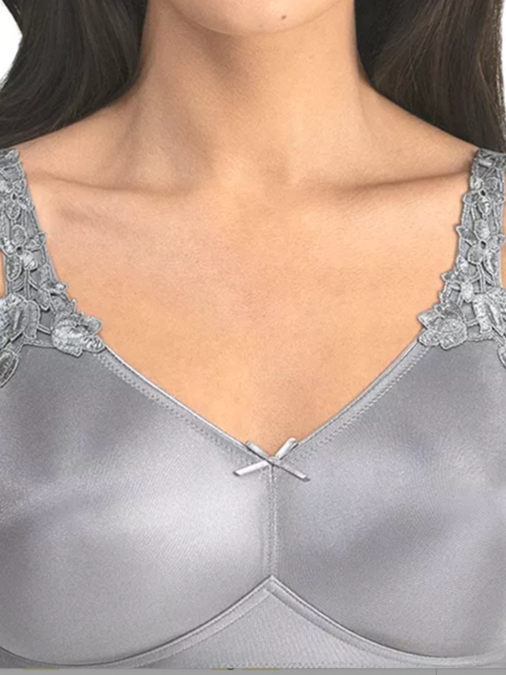 Dominique Jillian Everyday Wire Free Minimizer Bra Gray 34C